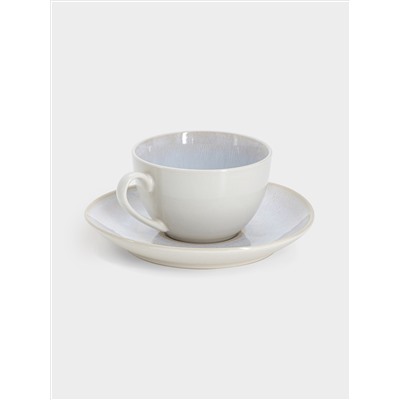 Пара чайная, 1 перс, 2 пр, 220 мл, керамика, бежевая, в крапинку, North Organic