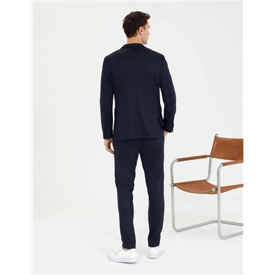 Lacivert Ekstra Slim Fit Spor Takım Elbise