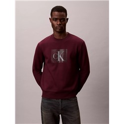 Fleece Layered Monogram Graphic Sweatshirt