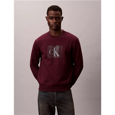 Fleece Layered Monogram Graphic Sweatshirt