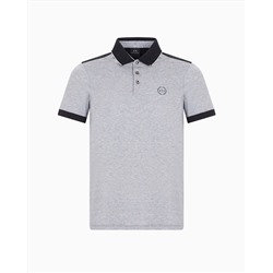 COTTON POLO WITH CONTRASTING DETAILS