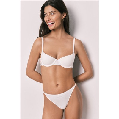 Pack 2 tangas tira algodón azul y amarilla