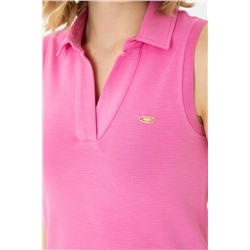 Kadın Pembe Örme Elbise