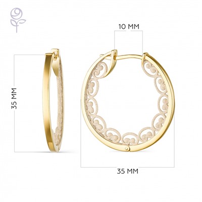 Серьги серебро 52910YH