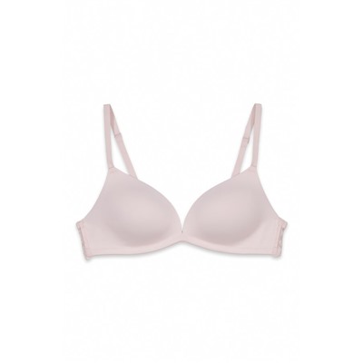 Sujetador triangular relleno encaje rosa CHARMING