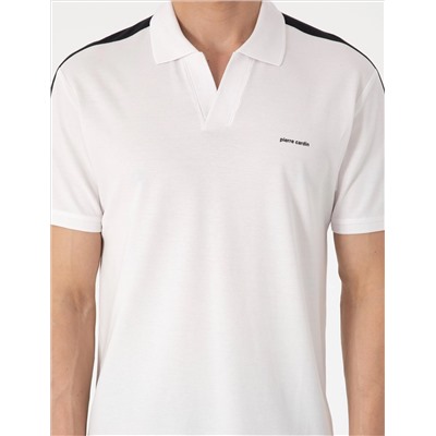 Siyah Kol Detaylı Slim Fit Polo Yaka Tişört