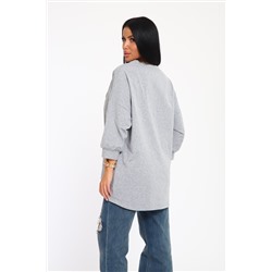 24414 Джемпер удлиненный с лейблом