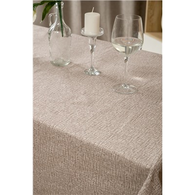 Скатерть Льняное полотно капучино