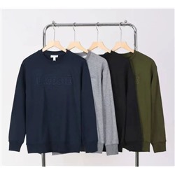 Мужской простой хлопковый мужской свитер ЛАКОСТ*Е