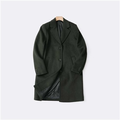 Однотонное женское шерстяное пальто средней длины Selecte*d