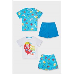 Multipack 2er - Shorty-Pyjama - Bio-Baumwolle