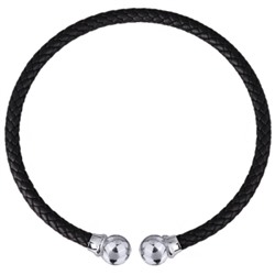 Колье-чокер Дуэт (бусина 16мм; покрытие родий), Есть комплект