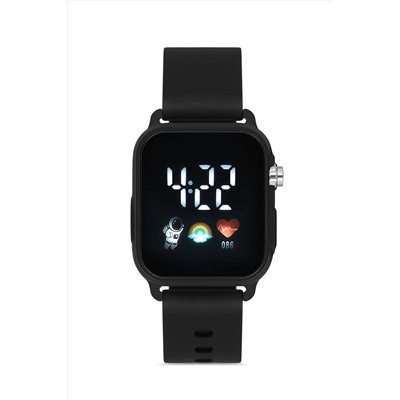 Aqua Di Polo 1987 Unisex Siyah Silikon Dijital Led Kol Saati APWR032101