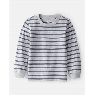 Carter's    Toddler Boy Construction Print Long-Sleeve Graphic Tee - Beige