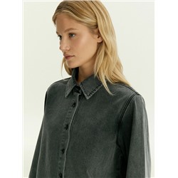 Рубашка из денима, B3212/vanel