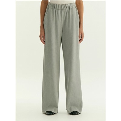 Брюки широкого кроя на резинке, D408/moma