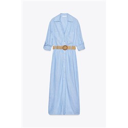 MIDI DRESS WITH BELT