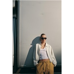 JOGGER TROUSERS WITH BUTTONED HEMS