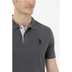 Erkek Antrasit Basic Polo Yaka Tişört