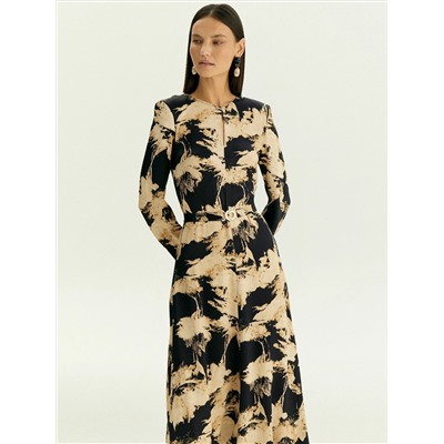 Платье с абстрактым принтом, PL1693/carn