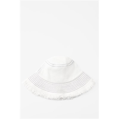 CONTRAST DENIM BUCKET HAT