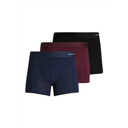 Jack & Jones Erkek 3'lü Bambu Boxer Paketi