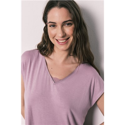 Pijama Capri viscosa tacto suave rosa