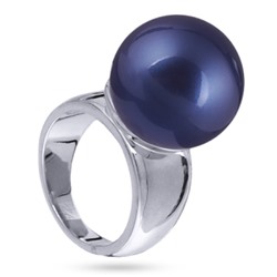 Кольцо (Майорка 16мм черничная; покрытие родий), Есть комплект