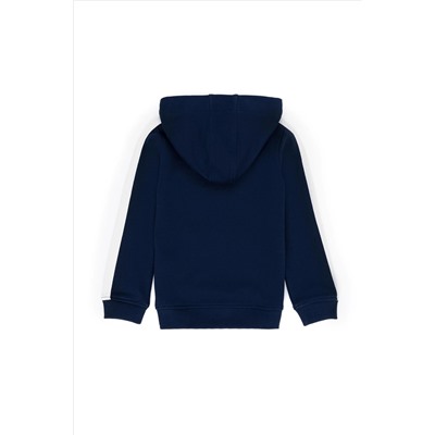 Erkek Çocuk Lacivert Kapüşonlu Sweatshirt