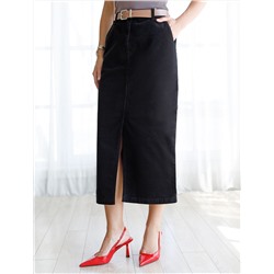 Юбка из эластичного микро-вельвета