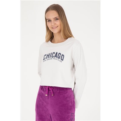 Kadın Taş Bisiklet Yaka Sweatshirt