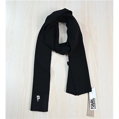 Теплый вязаный шарф с рисунком КАР*Л 😎