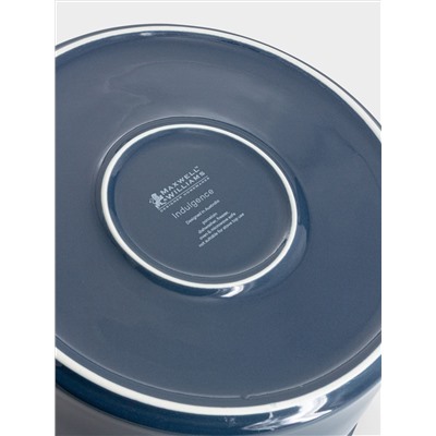 Кастрюля, 3 л, с крышкой, фарфор P, синяя, Indulgence