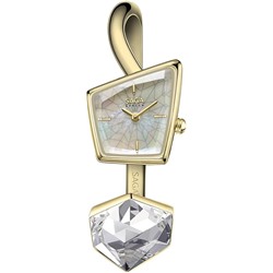 SAGA Illusion Women's Luxury Jewelry Bangle Watch, Mineral Case, 316L Stainless Steel Bracelet with Danube Crystals, Swiss Quartz Movement, 30M Water Resistant - Elegant Gift for Small Wrists