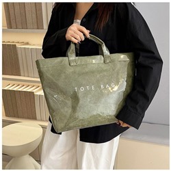 Трендовая сумка тоут в стиле крафт пакета Tote ba*g АКЦИЯ