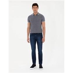 Koyu Lacivert Slim Fit Jean Pantolon