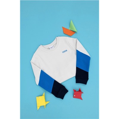 Erkek Çocuk Taş Bisiklet Yaka Sweatshirt