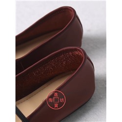 Балетки в стиле Мери Джейн из натуральной овечьей кожи   Экспорт