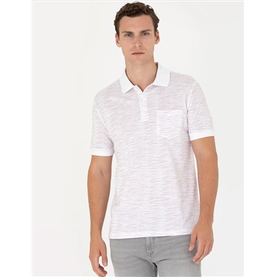 Ekru Regular Fit Polo Yaka Tişört