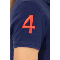 Kadın Lacivert Basic Polo Yaka Tişört