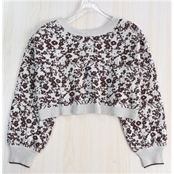 Винтажный жаккардовый кардиган