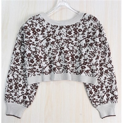 Винтажный жаккардовый кардиган