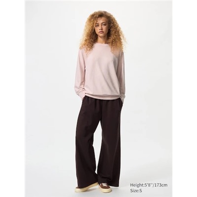 Soft Knit Fleece Crew Neck T-Shirt