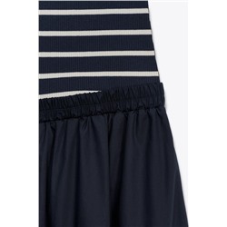 VESTIDO MIDI COMBINADO POPELÍN