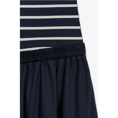 VESTIDO MIDI COMBINADO POPELÍN