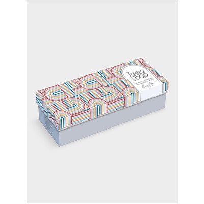 Набор чашек, 2 шт, 0.25 л, красный, жёлтый, на подставке, акация,  Радуга