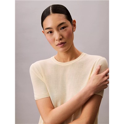 Viscose Short Sleeve Sweater