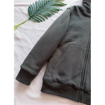 Детская теплая толстовка с изнанкой из искусственного меха, экспорт КЕЛЬВИН КЛАЙ*Н