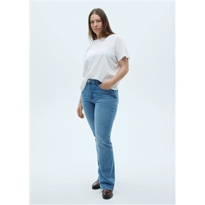Jeans Fiona flare tiro medio
