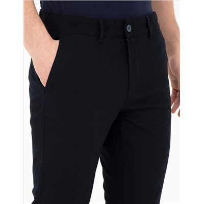Lacivert Slim Fit Kanvas Pantolon